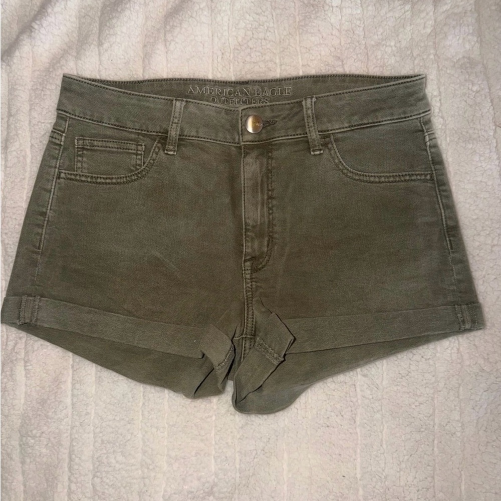 American Eagle Outfitters Women's Green Jean Shorts